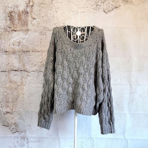 SO Cozy Gray Multi Knit Pullover Sweater Womens Size 2X - Picture 1 of 11